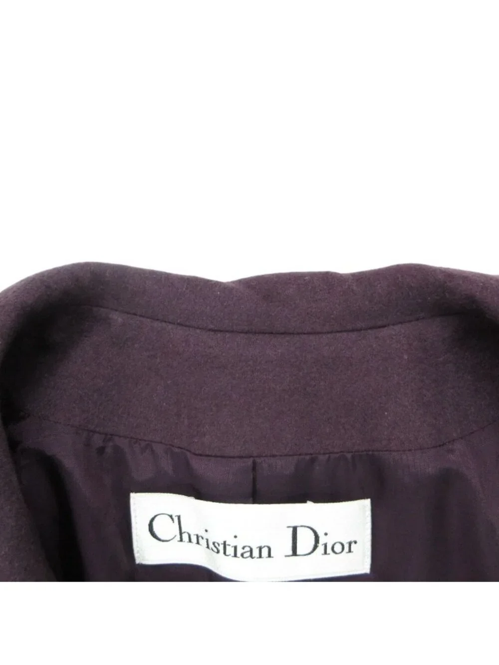 Dior Chesterfield Vintage Cashmere Shawl Color Purple Scarf
